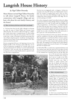 The History of Langrish House