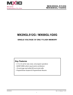 MX29GL512G / MX68GL1G0G