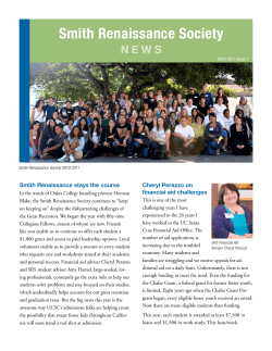 Fall 2010 - Smith Renaissance Society
