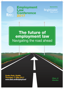 Ibec Employment Law Conference Brochure