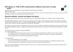 PhD stipend vs. TV&ouml;D-13 50% contract:what is different, how much