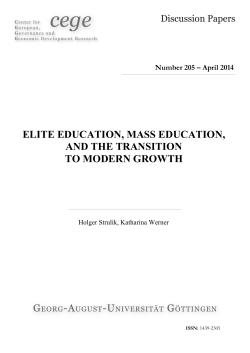 Elite Education, Mass Education, and the Transition to