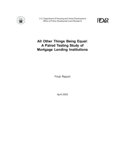 All Other Things Being Equal