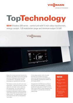 NEW Vitodens 200 series - control unit with 5