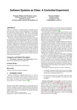 Software Systems as Cities: A Controlled Experiment