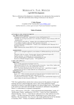 M O R G A N` S    T A X    M O N T H