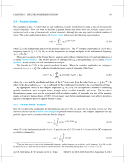 3-4 Fourier Series