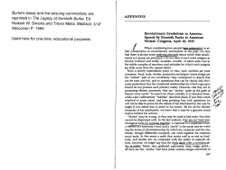 Burke, "Revolutionary Symbolism in America"