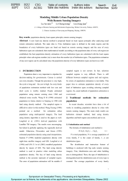 Modeling Middle Urban Population Density With Remote Sensing