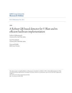A Robust QR based detector for V Blast and its