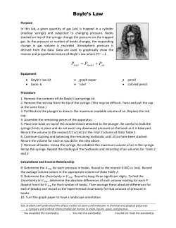 Boyle`s Law