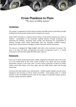 From Plankton to Plate - Marine Discovery Centres Australia