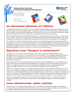 An educational adventure of a lifetime.