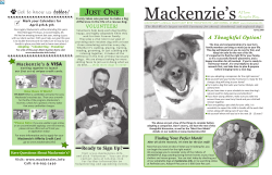 JUST ONE - Mackenzie`s Animal Sanctuary