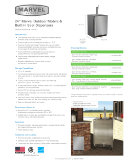 Marvel Outdoor 24 Inch Beer Dispenser Twin Tap Built In Product