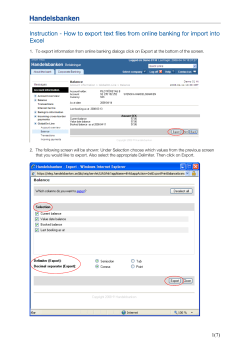 Instruction - How to export text files from online