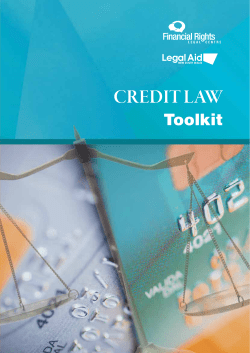 Credit law toolkit