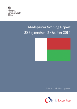 Madagascar Scoping Report 30 September - 2