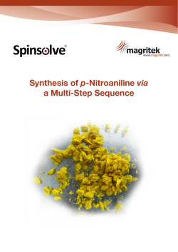 Lab Manual: Synthesis of p-nitroaniline