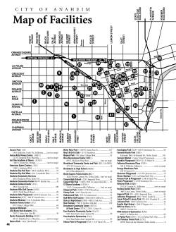 City Of Anaheim Parks Map