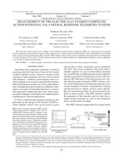 May02: MEASUREMENT OF THE ELECTRICALLY EVOKED