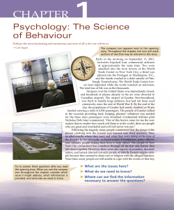 Psychology: The Science of Behaviour