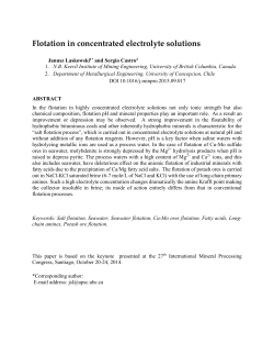 Flotation in concentrated electrolyte solutions