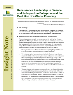 Insight Note - RENAISSANCE INNOVATION NETWORK