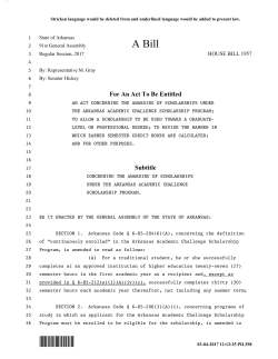 HB 1957 - Arkansas General Assembly