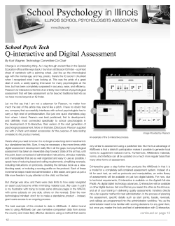 Q-interactive and Digital Assessment