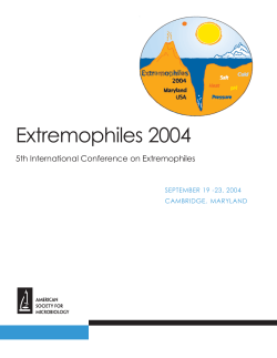 Extremophiles 2004