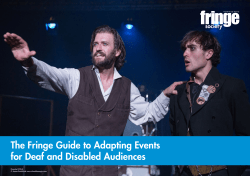 Fringe Guide to Adapting A Show