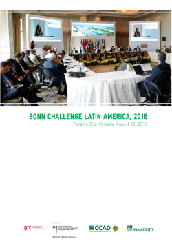 bonn challenge latin america, 2016