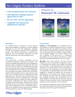 Nu-Calgon Product Bulletin