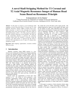 A novel Skull Stripping Method for T1 Coronal and T2 Axial