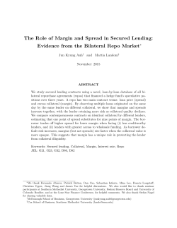 The Role of Margin and Spread in Secured Lending