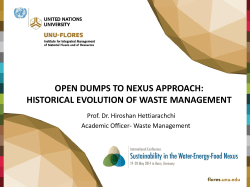 open dumps to nexus approach: historical evolution of waste
