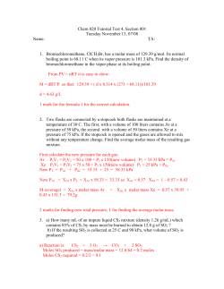 Chem 020 Tutorial Test 4, Section 001