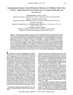 Stereochemical Studies of the B-Elimination Reactions at Aldehydic