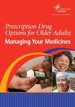 Managing Your Medicines - National Association of Area Agencies
