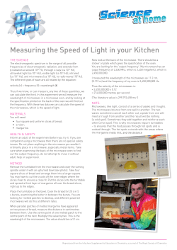 Measuring the Speed of Light In Your Kitchen