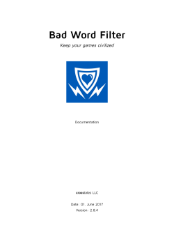 Bad Word Filter