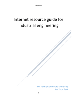 Internet resource guide - Sites@PSU