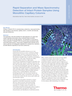 Rapid Separation and Mass Spectrometry Detection