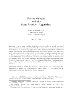 Factor Graphs and the Sum-Product Algorithm