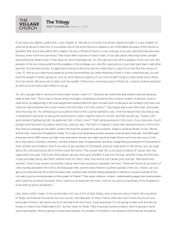 The Trilogy - The Village Church