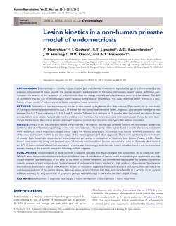 Lesion kinetics in a non-human primate model of