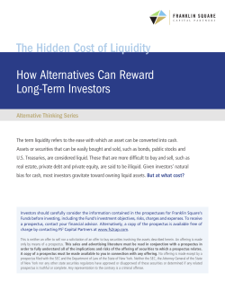 The Hidden Cost of Liquidity