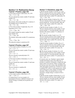 Section 7.2: Radioactive Decay
