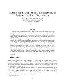 Distance Functions and Skeletal Representations of Rigid